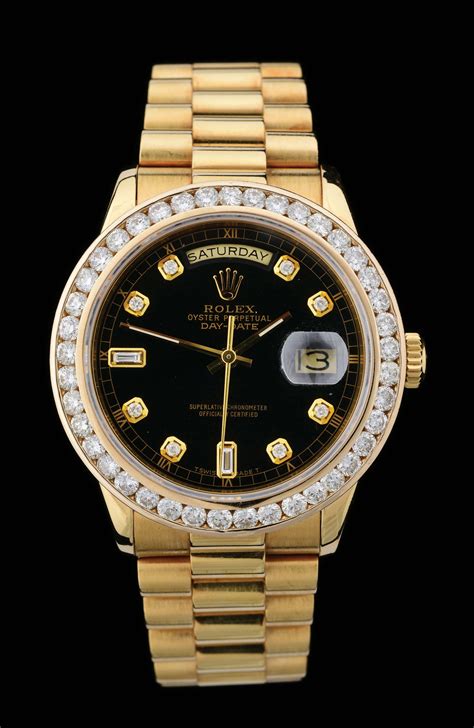 rolex black diamond for sale|Rolex gold with diamonds price.